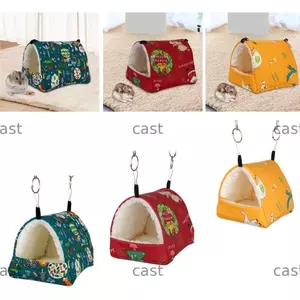 CAST Hamster Ngủ Giường Mùa Đông Nhà Tổ Cho Vẹt Ferret Sóc Thảm Ấm