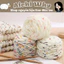 Len PomPom dệt kim cầu vồng 50g
