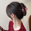 Làm Giàu Làm Giàu Retro Đỏ Lấy Kẹp Cảm Giác Lớn Đơn Giản Kẹp Tóc Nữ Đầu Lưng Dễ Thương Cá Mập Kẹp UI22
