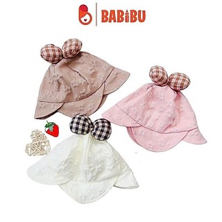 Mũ vành hoa đính nơ nổi dễ thương cho bé từ 6 tới 20 tháng