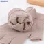 Bluelover 1 Đôi Nhiều Màu Sắc Dệt Kim Ngắn Nửa Ngón Găng Tay Thu Đông Dệt Kim Co Giãn Ấm Cổ Tay Găng Tay Màu Trơn Mùa Đông Đi Xe Đạp Phụ Kiện Mới