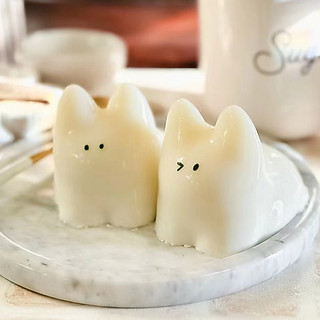 Ba Chiều Mèo Sữa Thạch Khuôn Thỏ Khủng Long Lắc Thạch Khuôn Silicon Hoạt Hình Pudding Mousse Máy Xay Bánh