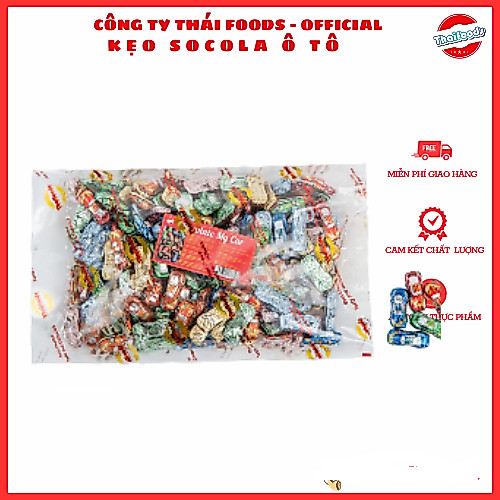 Kẹo socola Thái Foods hình ô tô, Socola Ô tô túi 1kg