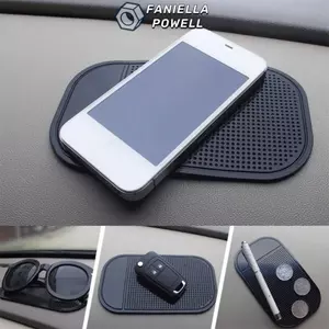 FANIELLAPOWELL Bảng điều khiển ô tô Thảm dính chống trượt, Giá đỡ silicon Tấm lót chống trượt ô tô, Bảng điều khiển tự động nội thất chống trượt đa năng Giá đỡ điện thoại