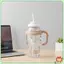 Bình Nước Nhựa Trẻ Em 1300ML Cốc Dễ Thương Dung Tích Lớn Có Ống Hút Cho Trường Du Lịch Thể Thao