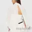 MAPLEPOET-Nữ 2 Trong 1 Voan Cape Mock Cổ Trên Lưng Cắt Lớp Sheer Cape Tay Áo Crop Slim Cho Hàng Ngày