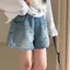 Quần short Denim Hàn Quốc dành cho bé gái Quần nóng mềm thời trang mùa hè