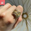 Phụ kiện nhẫn đa năng phiên bản vàng thời trang dành cho nữ Nhẫn tổ chim Zircon đầy sao