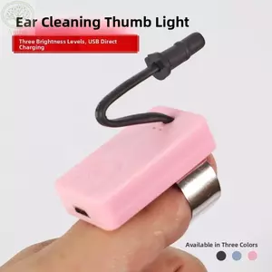 Đèn ngón tay cái chọn tai AMBU, Đèn chọn tai góc chiếu sáng có thể điều chỉnh nổi bật, Đèn làm sạch có thể sạc lại bền bỉ Đồ dùng lấy tai