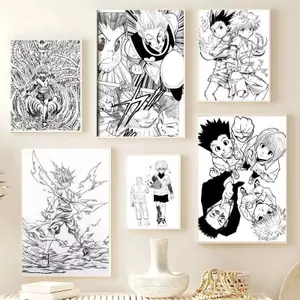 Hunter x Hunter manga anime Poster Không Khung Tranh Canvas Preppy Trang Trí Phòng Tại Nhà