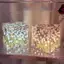 Cá tuyết 3D gương ánh sáng ban đêm với Tulip hoa biển thiết kế, DIY handmade ánh sáng ban đêm