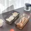 Cá Tuyết Minh Bạch hộp lưu trữ cho trà đặt cup với nắp & cống chống bụi dao kéo chủ cho nhà bếp