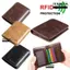 Ví gấp đôi IFANSIN, Ví nam chặn RFID đa chức năng, Ví nam ngắn mỏng bằng da PU cổ điển dành cho nam nữ