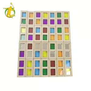 Khối cầu vồng Hình chữ nhật Quà tặng sinh nhật Đồ chơi giáo dục cho mầm non