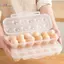 HL 1 Hộp Bảo Quản Trứng Lưới 12 / 18 Có Nắp Bếp Tủ Lạnh Hộp Trứng Thả Ra Hộ Gia Đình Tủ Lạnh Trứng Tổ Chức Khay Trứng LMWU