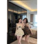 Set đầm thiết kế nữ diện hè đi chơi yếm nơ ngang sang chảnh a24 BYJOLIE
