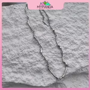 MYPANDA Bạc Không Đều Tối Giản Dây Xích Nelace Nam Thời Trang Đơn Giản Tuyên Bố Phụ Kiện.