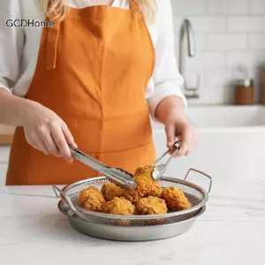 Bộ lọc sàng GCDHome Dụng cụ chiên kiểm soát dầu có khay để nấu ăn tại nhà và nhà hàng HOT