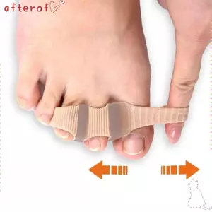 Dụng cụ chỉnh sửa ngón chân AFTEROF, Dụng cụ tách ngón chân mềm bằng silicon, Dụng cụ chăm sóc bàn chân Miếng đệm máy rải 5-3Hole Thumb Bunion Máy duỗi ngón tay cái Chăm sóc bàn chân