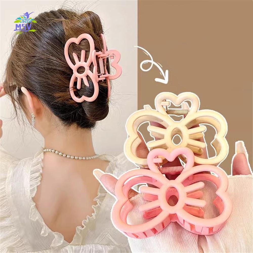 Kẹp Tóc Đơn Giản & Dễ Thương: Nơ, Cuộn Phía Sau, Cá Mập Nữ Tính