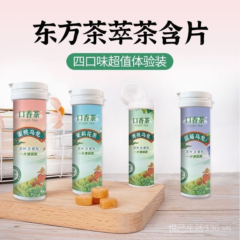 Viên ngậm trà Oolong đào Hương thơm trà xanh