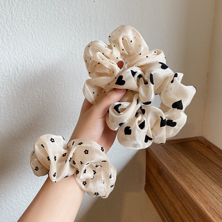 Dây buộc tóc ruột gà phong cách trendy, chất liệu da mềm mại, phụ kiện thời trang cho nữ