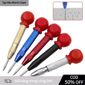 Dụng Cụ Đục Lấy Dấu Tự Động Bung Tu – Có Nắp Chụp, Dùng Định Vị Lỗ Khoan Gỗ Sắt Chuẩn Xác