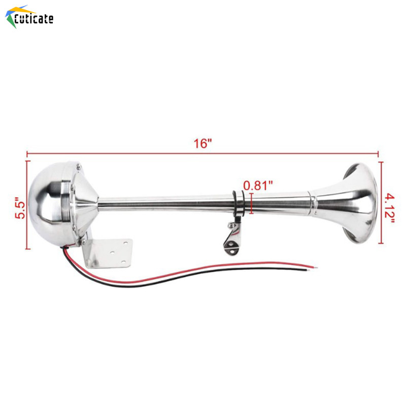12v Thuyền Biển Sừng Thép Không Gỉ Trumpet Cho Tàu Tàu RV Trailer