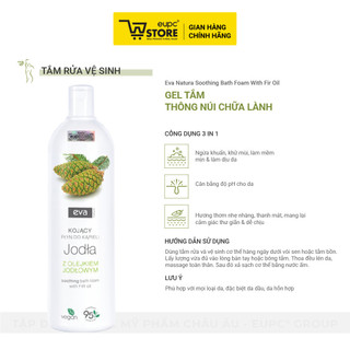Gel Tắm Thông Núi Chữa lành Hỗ Trợ Ngừa Khuẩn, Khử Mùi Và Dưỡng Ẩm Cho Da Eva Natura 750ml