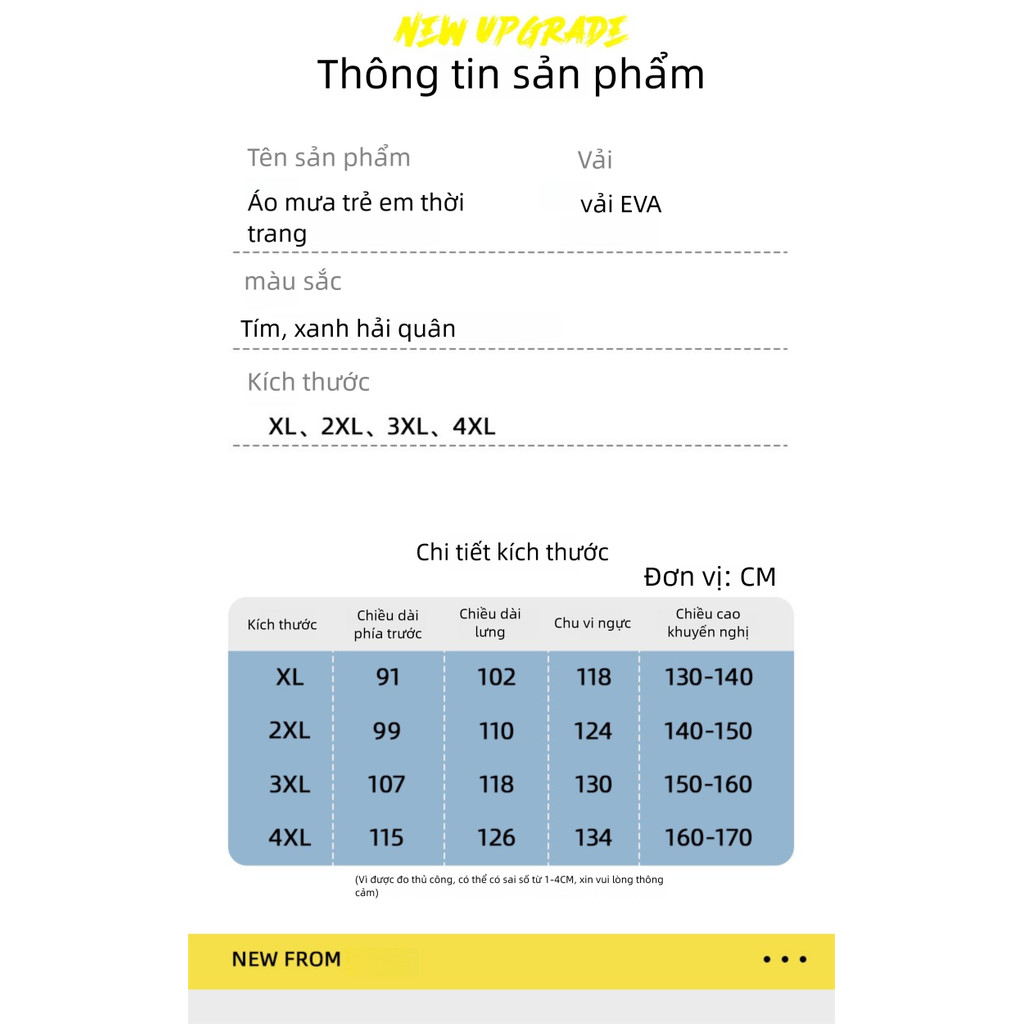 Chất liệu chống nước EVA dày dặn mưa thời trang cho trẻ em, Ba lô chứa đủ loại ba lô, nắp lớn độ phân giải cao