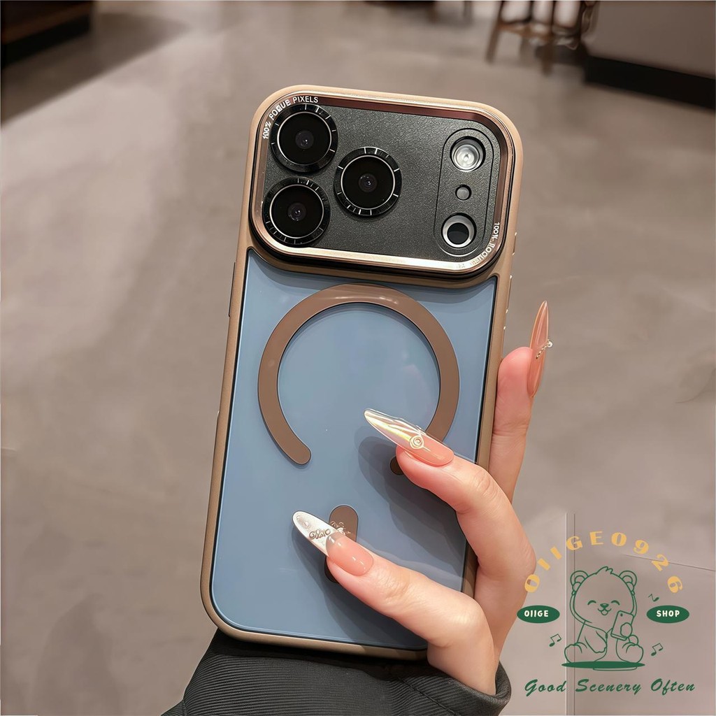 【 Ốp lưng iPhone17 】 Vỏ điện thoại từ tính cảm giác da cam iphone17 Pro Max 16 15 14 cho vỏ iPhone Vỏ mềm silicon TPU chống sốc