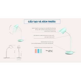 ĐÈN BÀN LED SUNLIKE RẠNG ĐÔNG RD-RL-38.PLUS 6W – BẢO VỆ THỊ LỰC, CHÍNH HÃNG