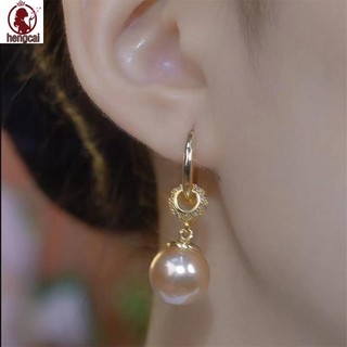 Bông tai tua rua ngọc trai mạ vàng 18K, không gây dị ứng