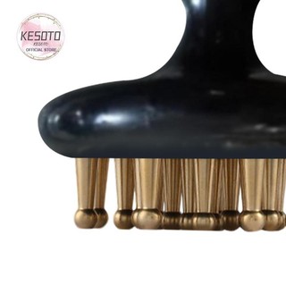 Bàn chải Massage cơ thể bằng đồng thau Guasha Cạo Hướng dẫn sử dụng Thư giãn cơ thể Bàn chải áp lực kinh tuyến cho mẹ Salon Người phụ nữ