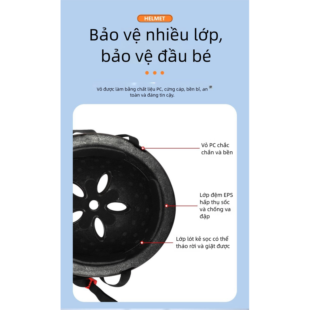 Cái ba lô nhỏ + mũ bảo hiểm cho bé màu nâu - mũ bảo hiểm Sử dụng vật liệu cứng PC ，Thoáng khí và thoải mái，mũ bảo hiểm cho bé，Bảo vệ trẻ em