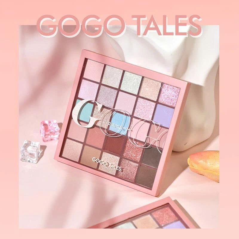 Bảng phấn mắt GOGO TALES GT282 phấn mắt 25 ô bền màu lâu trôi