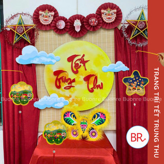 [Trung Thu 2025] Đèn Lồng Hình Ngôi Sao, Hình Hoa Cho Bé Vui Trung Thu - Đồ Chơi Cầm Tay, Phụ Kiện Decor Lớp Học ANGI