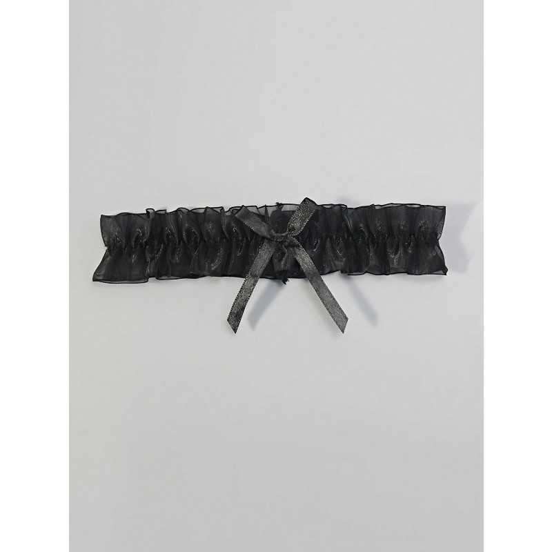 1 Chiếc Lưới Gợi Cảm Ren Garter Thắt Lưng Đùi Nhẫn Nữ Co Giãn Đùi Dây Nơ Trang Trí Cho Sân Khấu Biểu Diễn