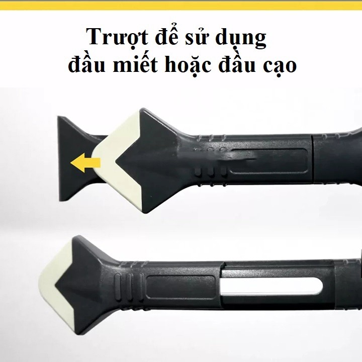 Dụng Cụ Miết Keo Silicon 3 Trong 1, Kèm 5 Đầu Miết, Phù Hợp Cho Các Dải Cạnh Keo Có Chiều Rộng Khác Nhau, Chất Lượng