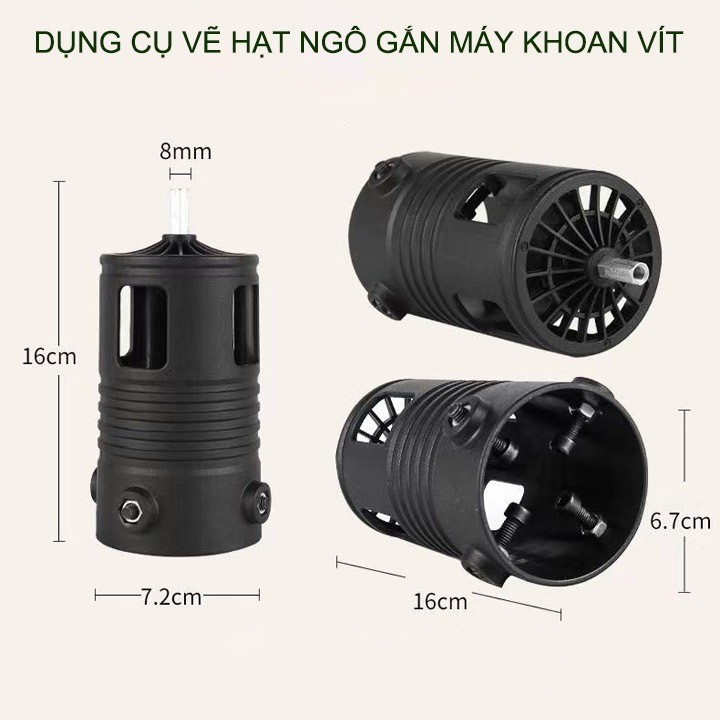 Máy Bóc Vỏ Ngô & Tách Hạt Tự Động 2 trong 1, Thiết Bị Chế Biến Ngô Tiện Lợi, Cho Năng Suất Cao
