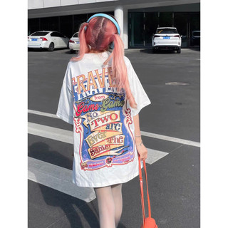 HIIXIIVI 100% Cotton Áo Thun Nữ Tay Ngắn Mùa Hè Phong Cách Hàn Quốc Thường Ngày Quá Khổ Người Phụ Nữ Baggy Rời Tee Nữ Độc Đáo 2026