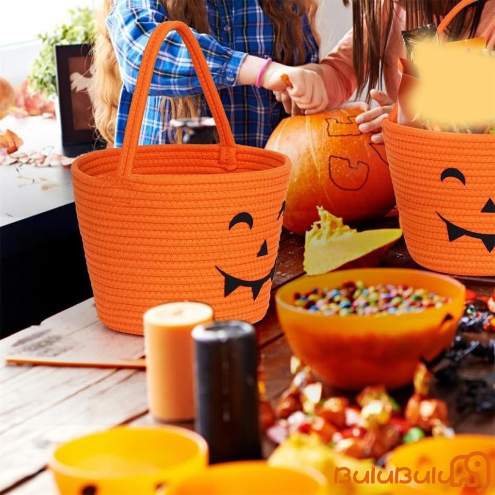 Halloween Bí Ngô Kẹo Túi Ngày Lễ Điều Trị Túi Đựng Túi Xách Cho Trẻ Em Trang Phục Dự Tiệc Ủng Hộ Tiếp Liệu