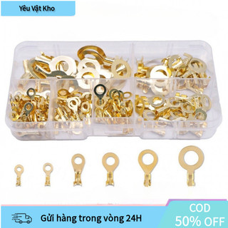 【COD】150 Chiếc Đồng Cách Nhiệt Vòng Uốn Thiết Bị Đầu Cuối Dây Kết Nối Spade Bộ Điện Chất Liệu Cao Cấp, Bộ Đầu Cos Đa Dạn