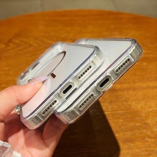 Ốp Điện Thoại Từ Trong Suốt Cho iPhone 17ProMax 16 15 14 13 12 11 Vỏ Bảo Vệ Chống Sốc
