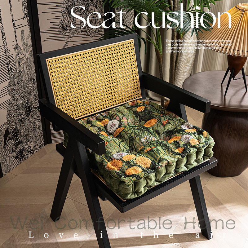 Bốn Mùa Đa Năng Dày Ghế Đệm Phân Bàn Ăn Ghế Máy Tính Đệm Chống Trơn Trượt Futon Văn Phòng Sedentary Đệm