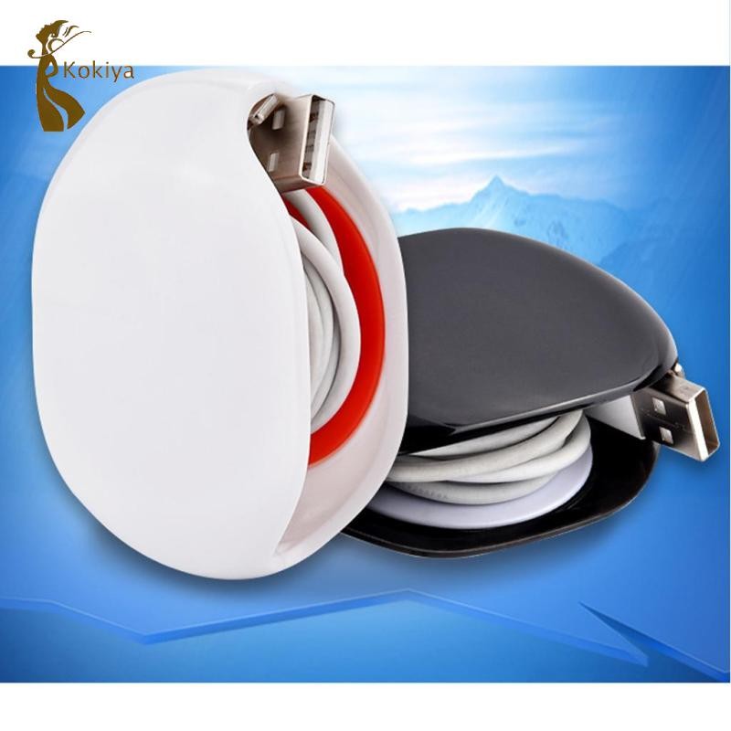 Kokiya Tự Động Tai Nghe Dây Cáp Tổ Chức Quấn Có Thể Thu Vào Dây Winder Giá Đỡ Dụng Cụ