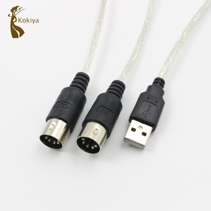 Kokiya Midi sang USB Bộ chuyển đổi giao diện cáp trong ra Bộ chuyển đổi máy chủ cáp Midi cắm