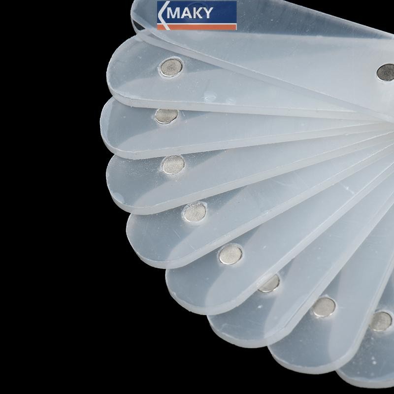 Onetimingcool 10 Cái Móng Tay Nghệ Thuật Đầu Dính Móng Tay Màn Hình Acrylic Dải Thực Hành Bảng Làm Móng Tay VN