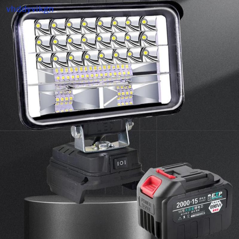 VHDD 14.4V-18V LED Light with Li-ion Battery - Portable Camping & Emergency Outdoor Lighting Solution