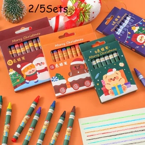 2 / 5 Bộ Crayons Bút chì màu sống động an toàn cho các dự án học tập vẽ cho trẻ em